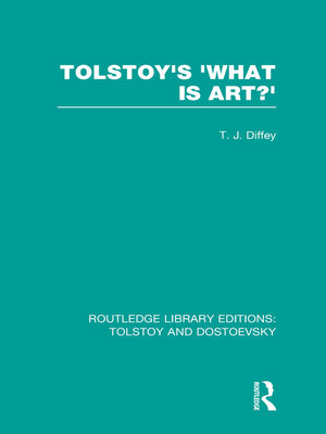 cover image of Tolstoy's 'What is Art?'